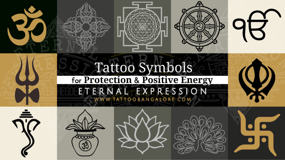 TATTOO SYMBOLS FOR PROTECTION AND POSITIVE ENERGY BY TOP TATTOO STUDIO INDIA - ETERNAL EXPRESSION