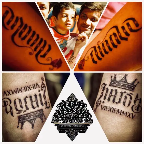ambigram tattoos in bangalore at eternal expression