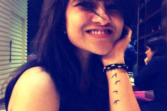 Girl gets Birds Forearm Tattoo by Tattooist Veer Hegde of Eternal Expression