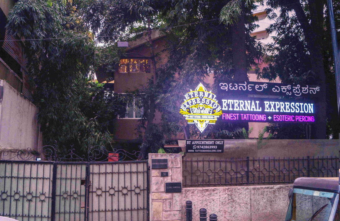 Exterior view of Eternal Expression Tattoo & Piercing Studio - Home to The Best Tattoo Artist in Bangalore