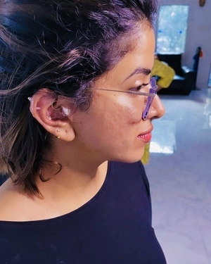 Daith, Helix and Tragus Ear Piercing in Bangalore at Eternal Expression